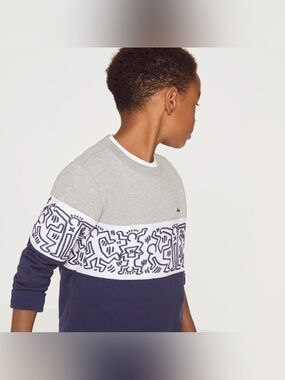 Sz 5 Excellent LACOSTE & KEITH HARING Sweater 🐊